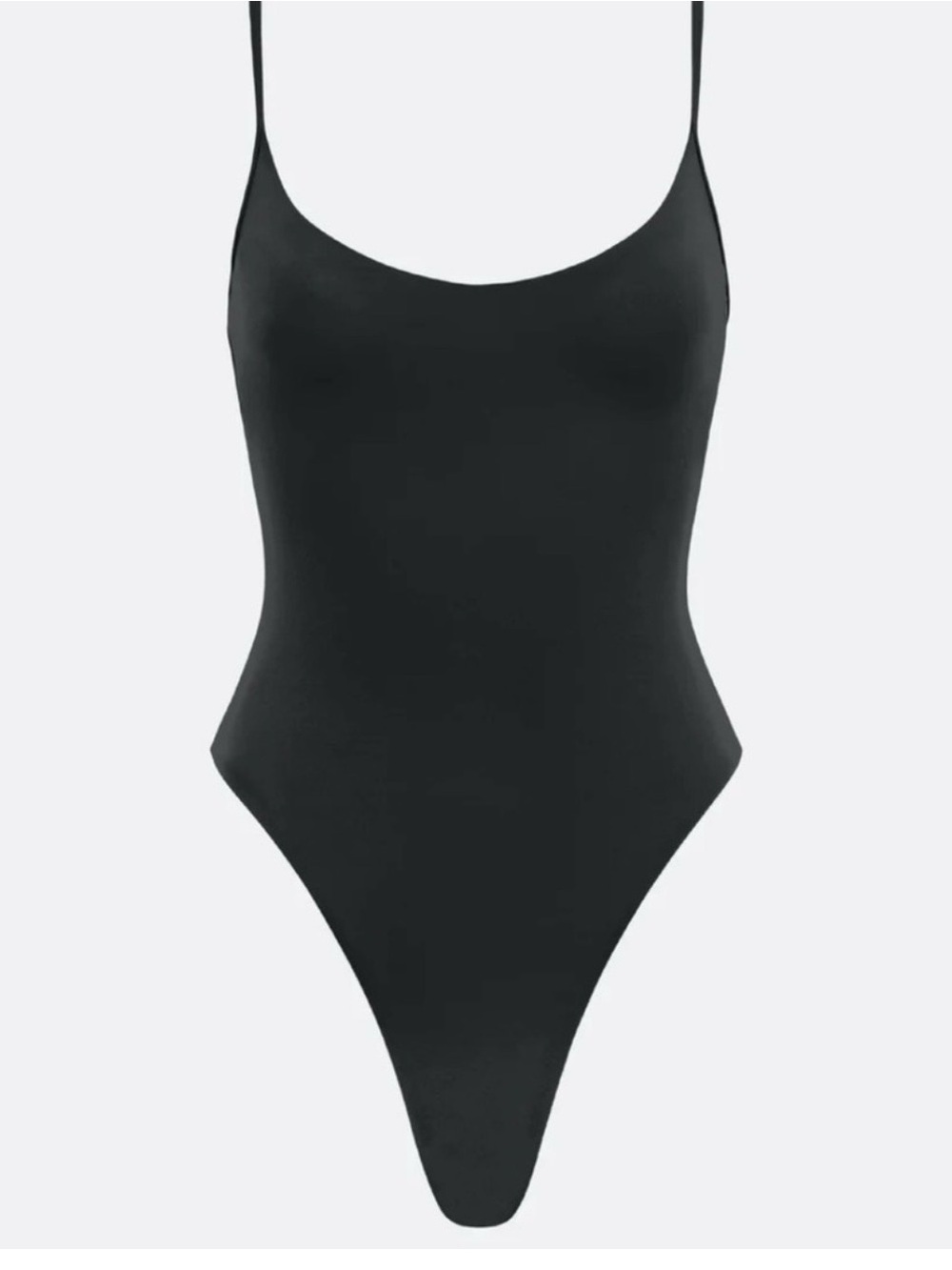 Elysiian Swim Monaco One Piece Black Minimalist Sz S